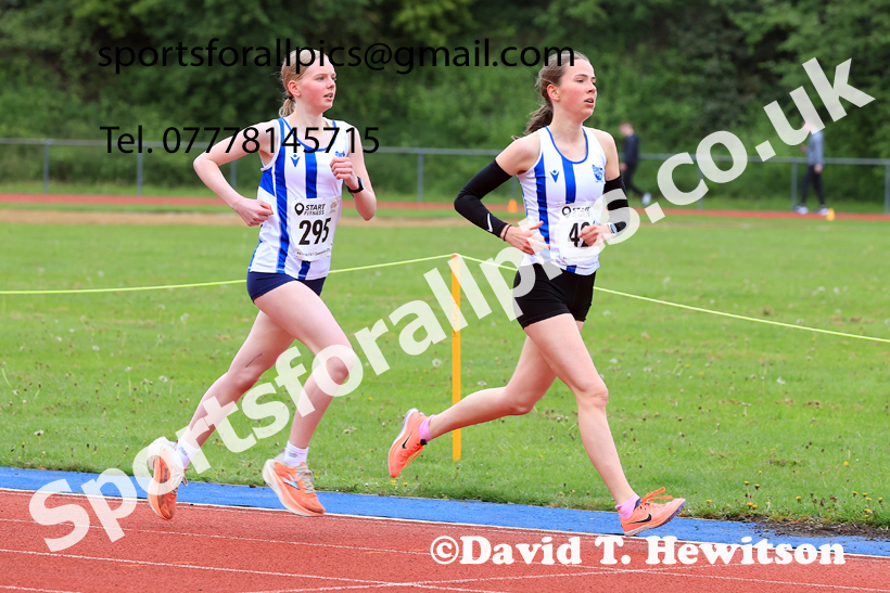 3000 metres, 2026 North Eastern Track and Field Champs, Shildon, County Durham. Photo: David T. Hewitson/Sports for All Pics